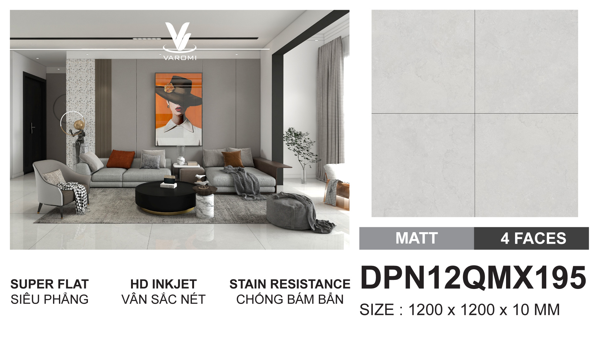 Gạch nhập khẩu cao cấp DPN12QMX195