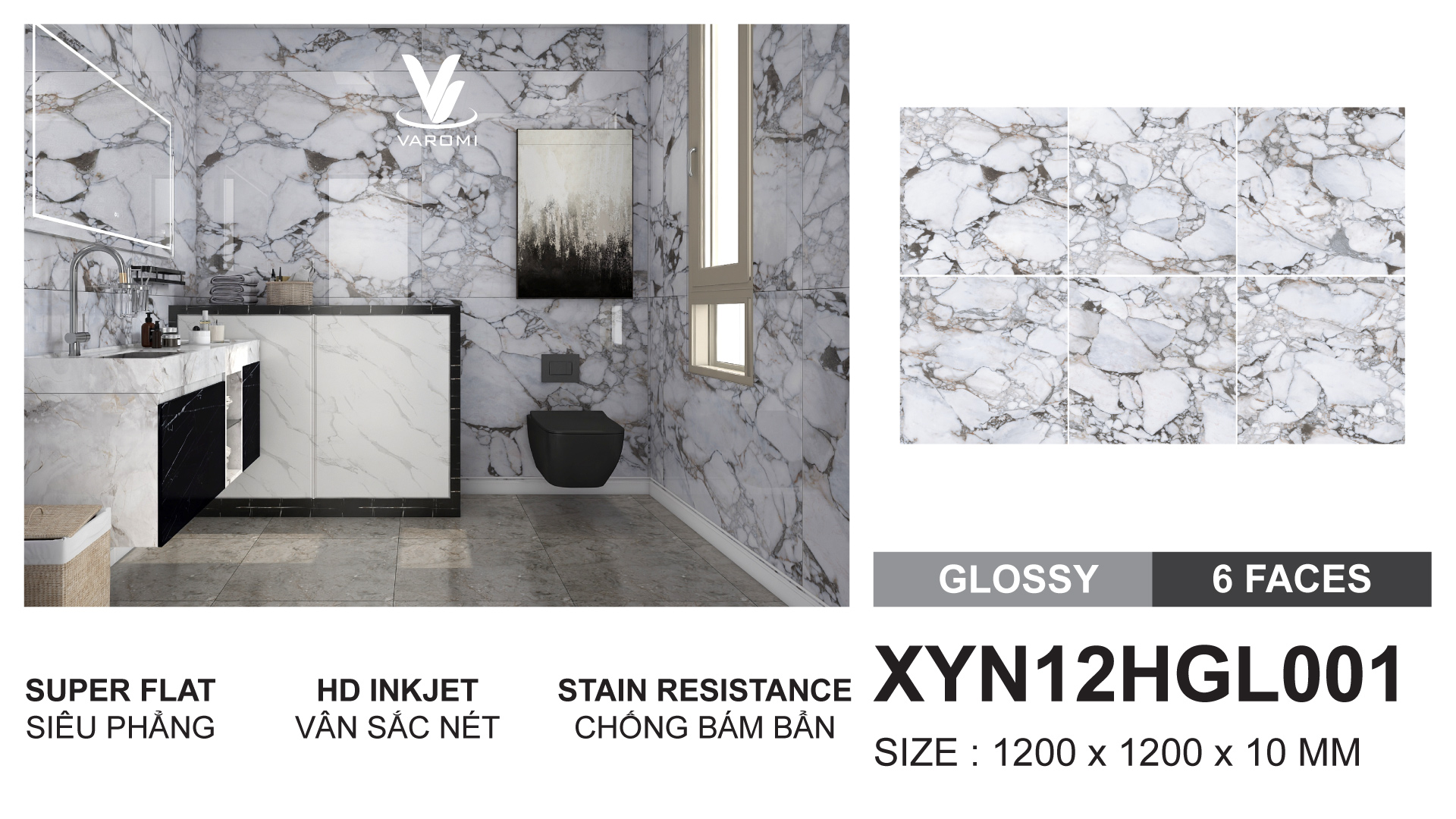 Gạch nhập khẩu cao cấp XYN12HGL001